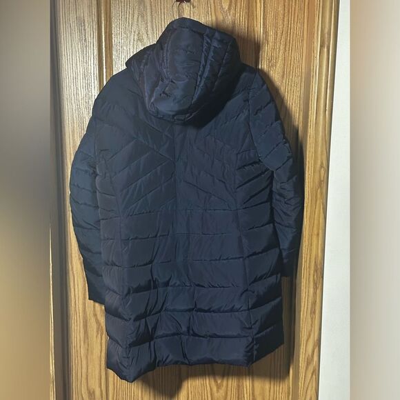 NWOT Women’s Kenneth Cole Reaction XXL navy long down feather coat - Picture 6 of 11